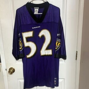 Baltimore Ravens Purple Ray Lewis Football Jersey #52